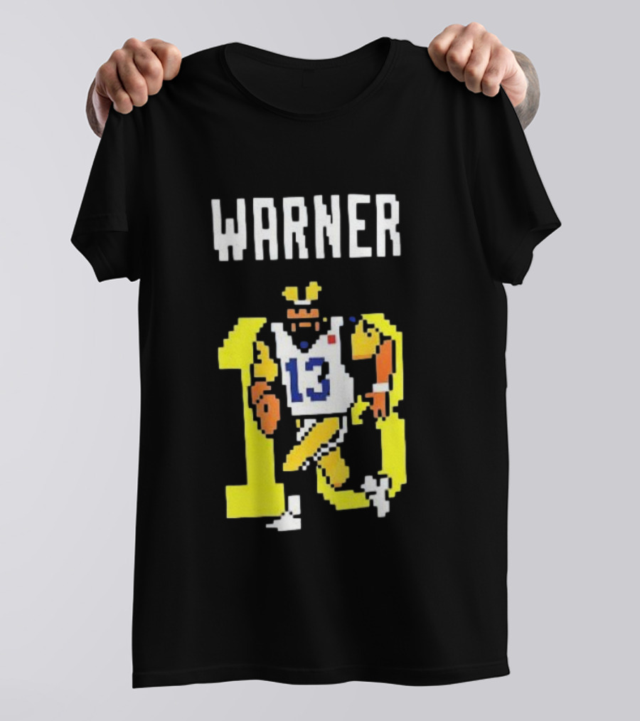 Kurt Warner Los Angeles Rams Retro 8-Bit 13 NFL T-Shirt