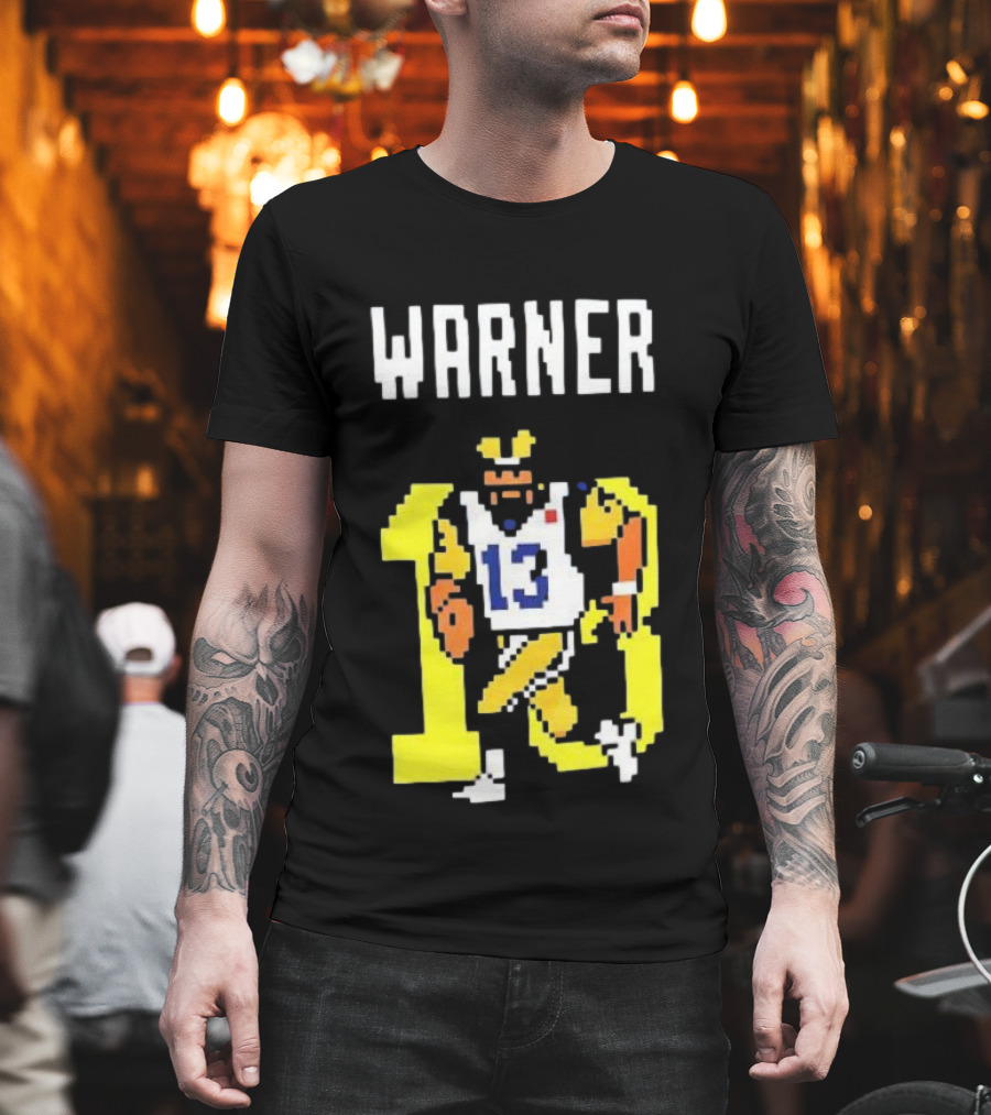 Kurt Warner Los Angeles Rams Retro 8-Bit 13 NFL T-Shirt