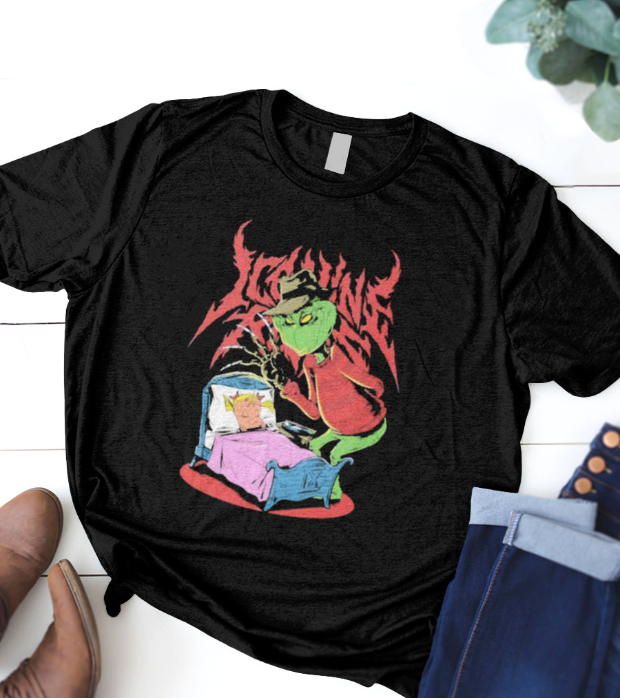 Ice Nine Kills Horror Christmas Crossover With The Grinch And Freddy Krueger T-Shirt