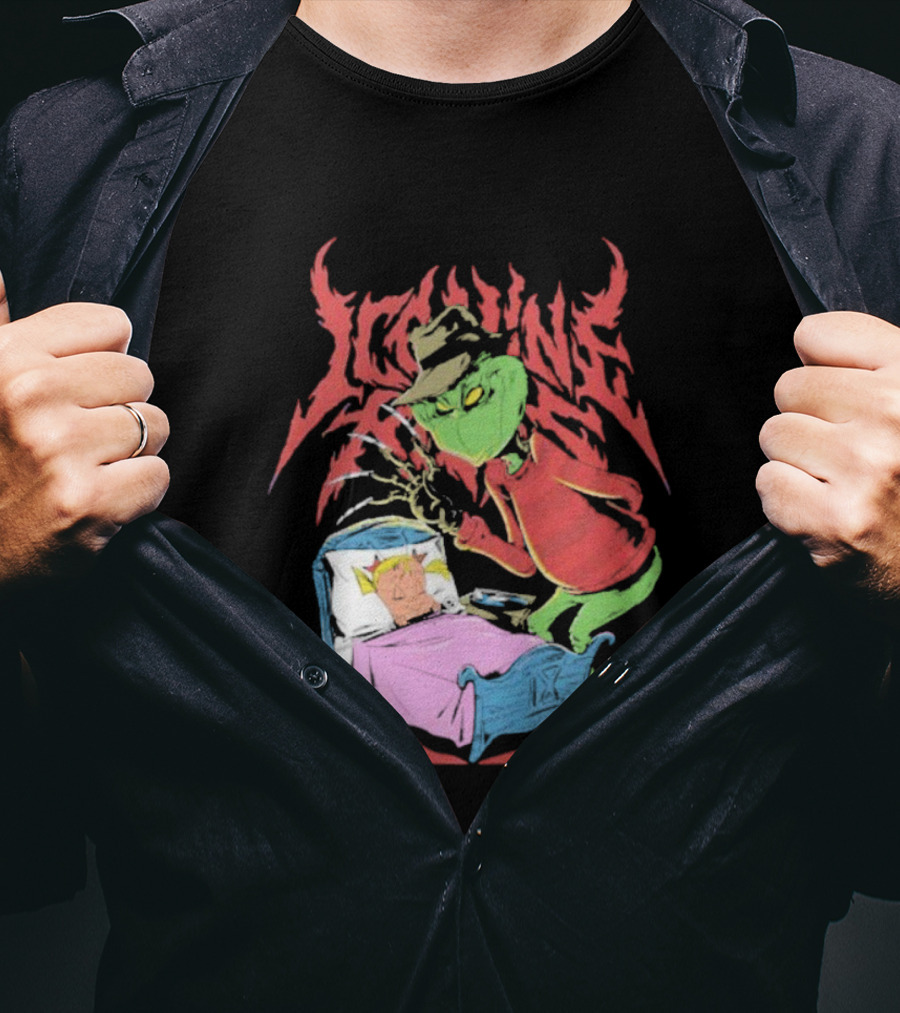 Ice Nine Kills Horror Christmas Crossover With The Grinch And Freddy Krueger T-Shirt