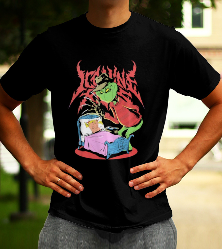 Ice Nine Kills Horror Christmas Crossover With The Grinch And Freddy Krueger T-Shirt