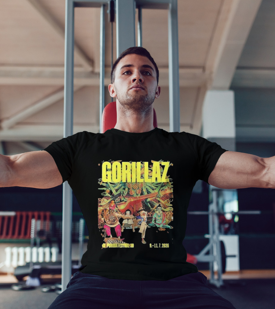 Gorillaz Pohoda Festival July 9-11 2026 Vibrant Music Artistry T-Shirt
