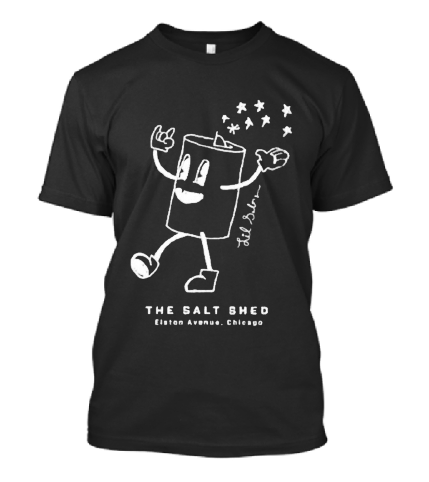 Lil’ Salty Cartoon The Salt Shed Elston Avenue Chicago T-Shirt