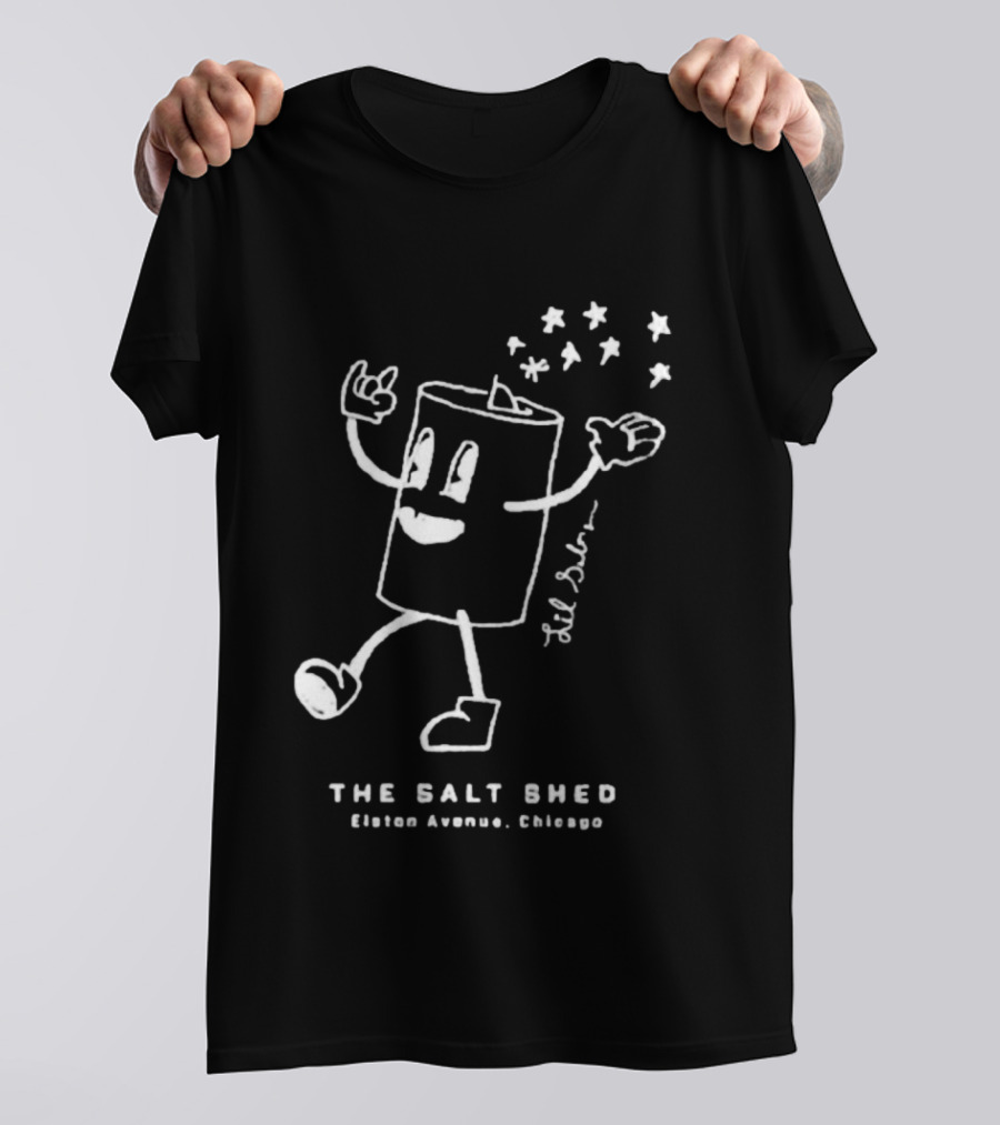 Lil’ Salty Cartoon The Salt Shed Elston Avenue Chicago T-Shirt