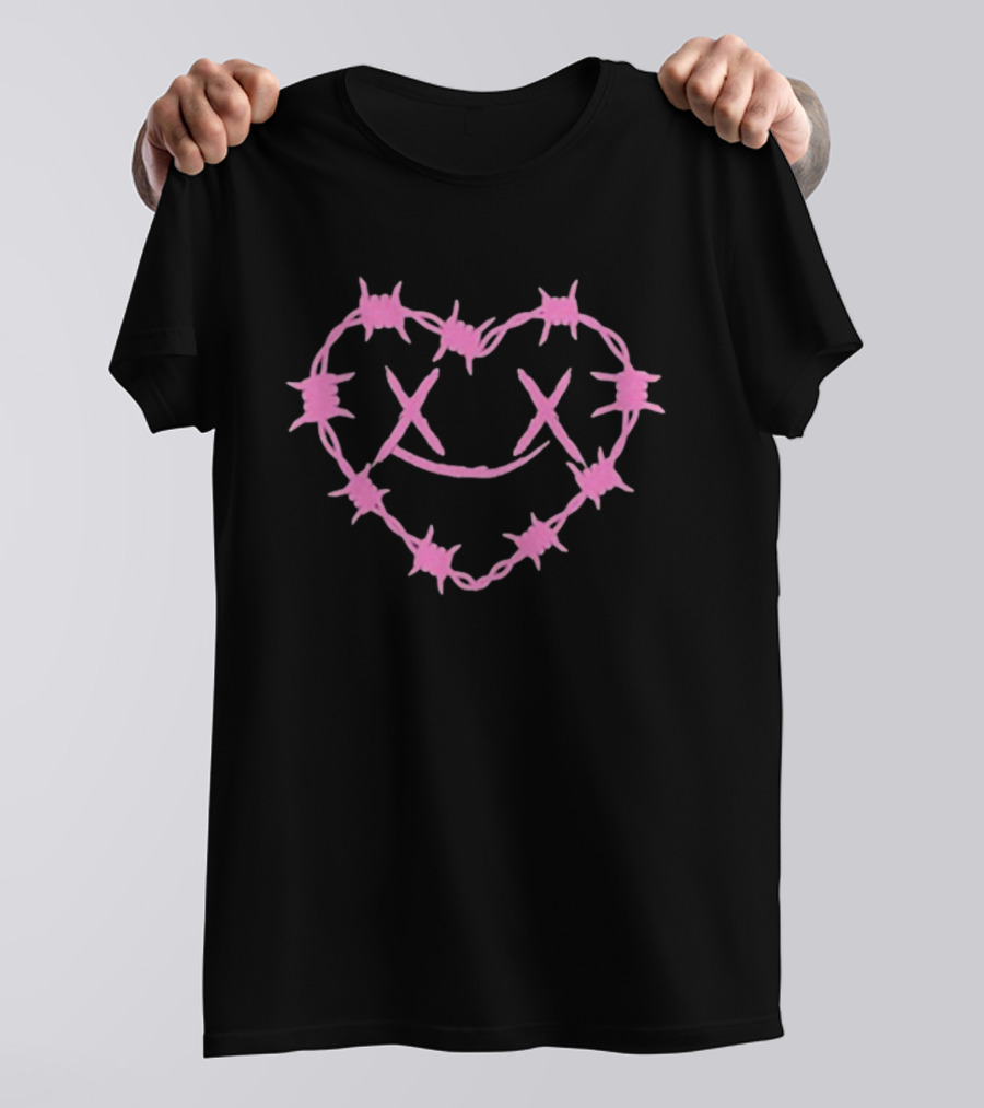 Sorry X Pop Punk Barbed Wire Heart Icon T-Shirt