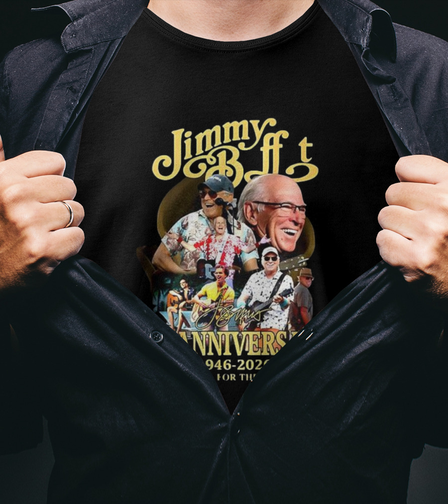Jimmy Buffett 80th Anniversary 1946-2026 Thank You For The Memories T-Shirt