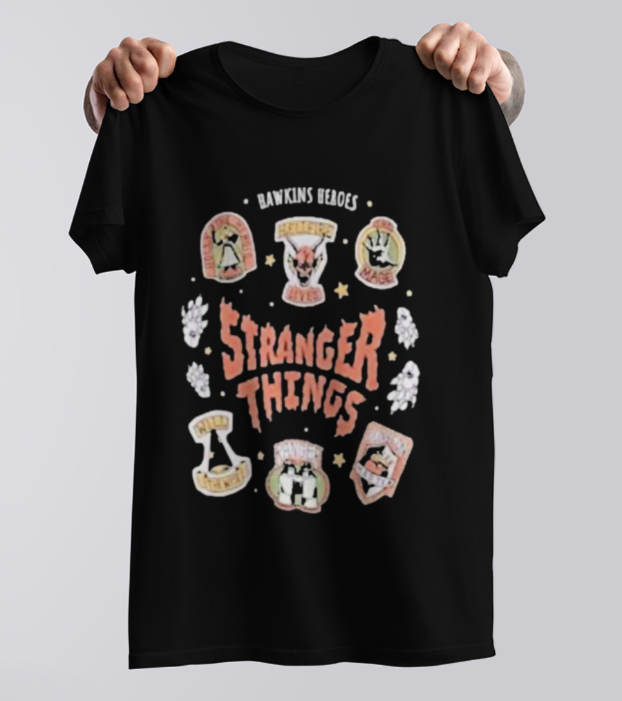 Stranger Things Hawkins Heroes High Five Hawkins Tigers Hellfire Club T-Shirt