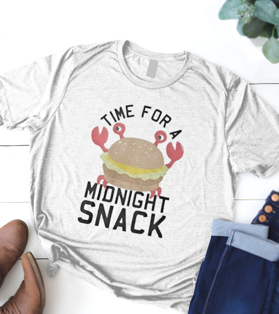 Time For A Midnight Snack Crab Burger T-Shirt