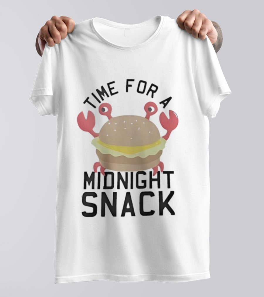 Time For A Midnight Snack Crab Burger T-Shirt