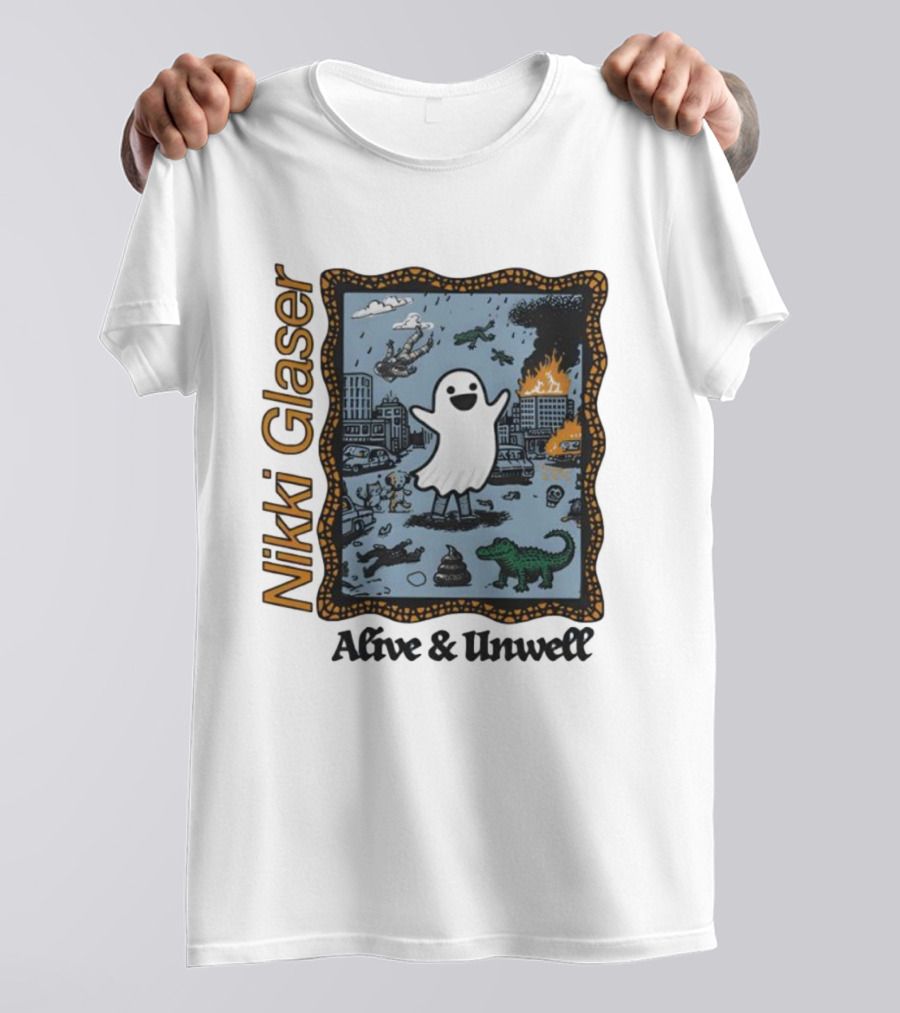 Nikki Glaser Ghost Alive And Unwell City Chaos T-Shirt