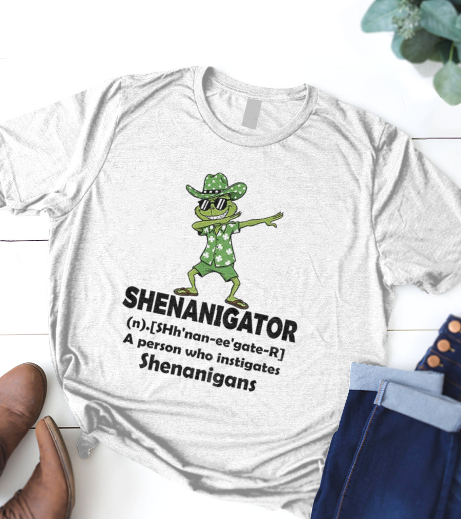 Grinch Shenanigator Definition Person Instigates Christmas Shenanigans T-Shirt