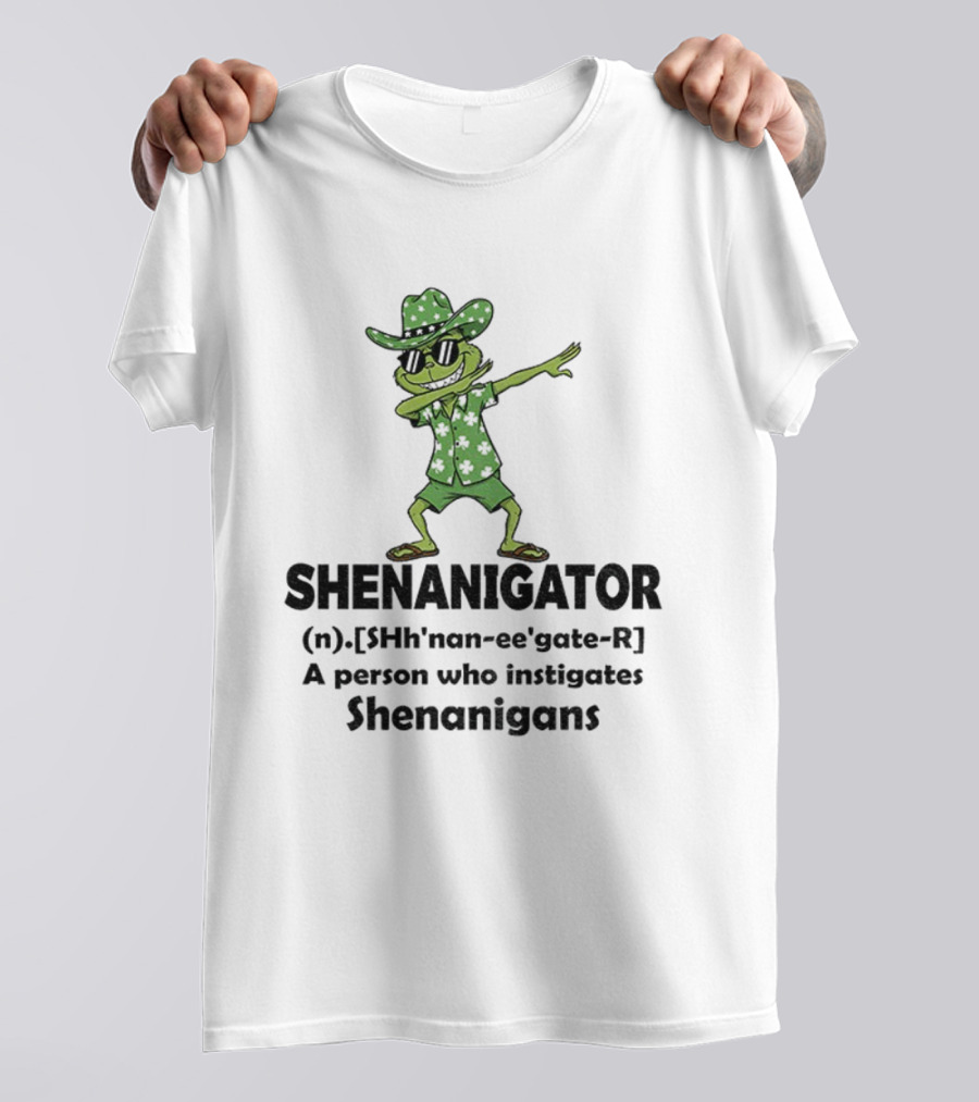 Grinch Shenanigator Definition Person Instigates Christmas Shenanigans T-Shirt