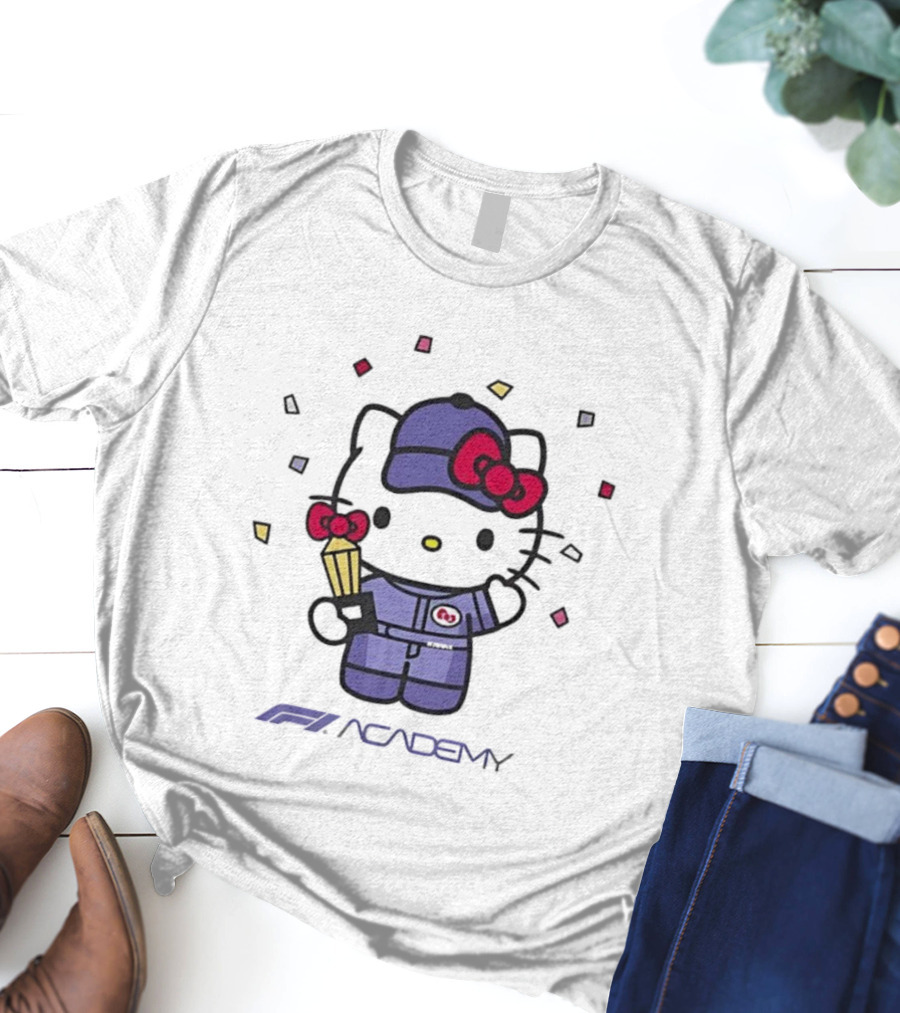 Hello Kitty F1 Academy 2025 Racing Collaboration T-Shirt