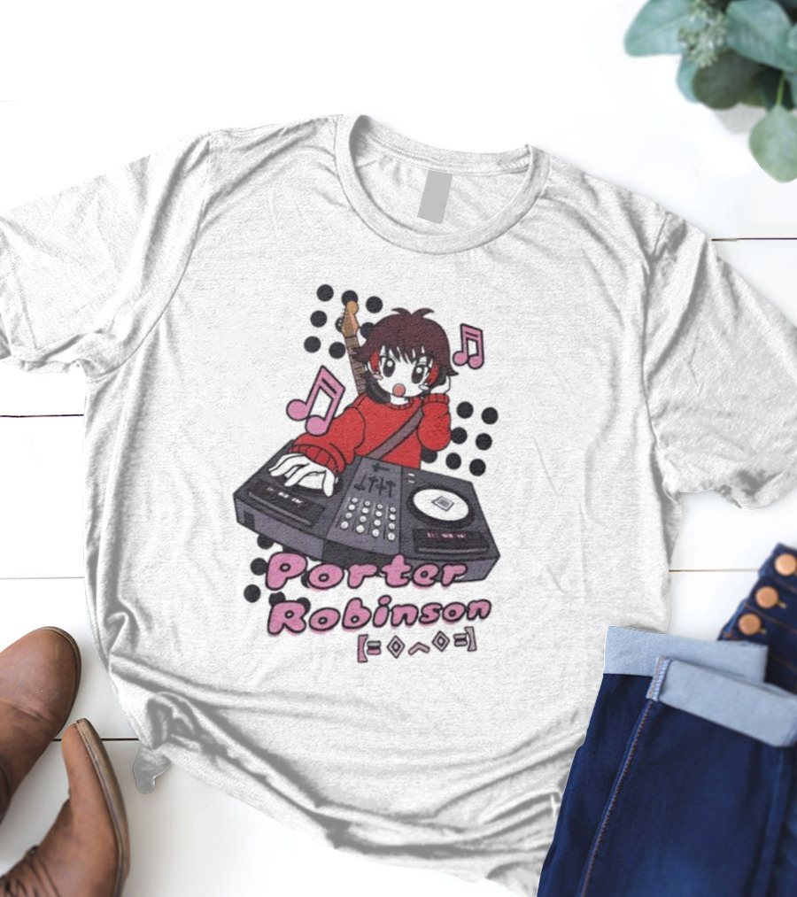 Porter Robinson DJ Anime Music Mixer T-Shirt