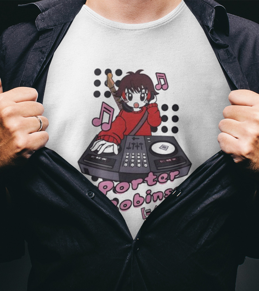 Porter Robinson DJ Anime Music Mixer T-Shirt