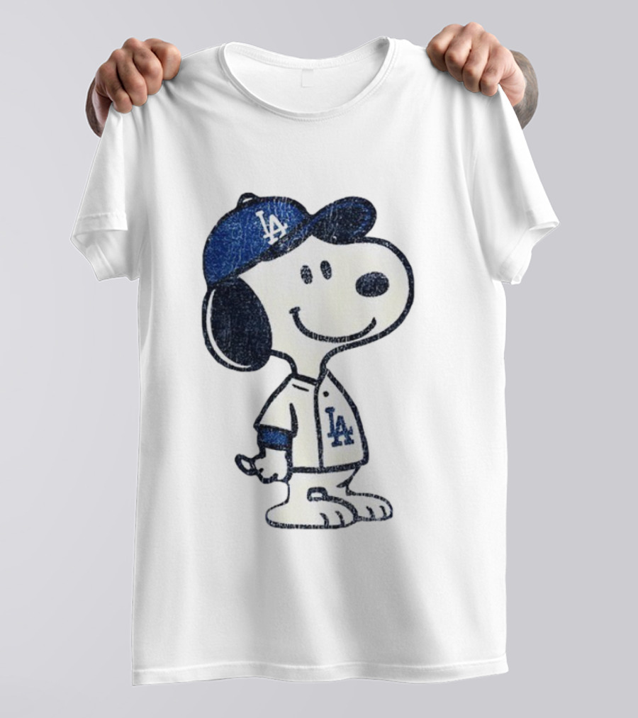 Snoopy Los Angeles Dodgers MLB Baseball Player World Series 2025 T-Shirt