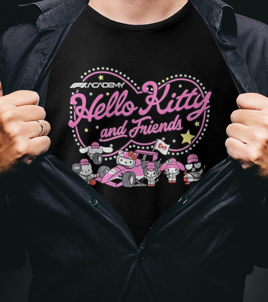 Academy Hello Kitty And Friends Racing Team With Sanrio Characters T-Shirt