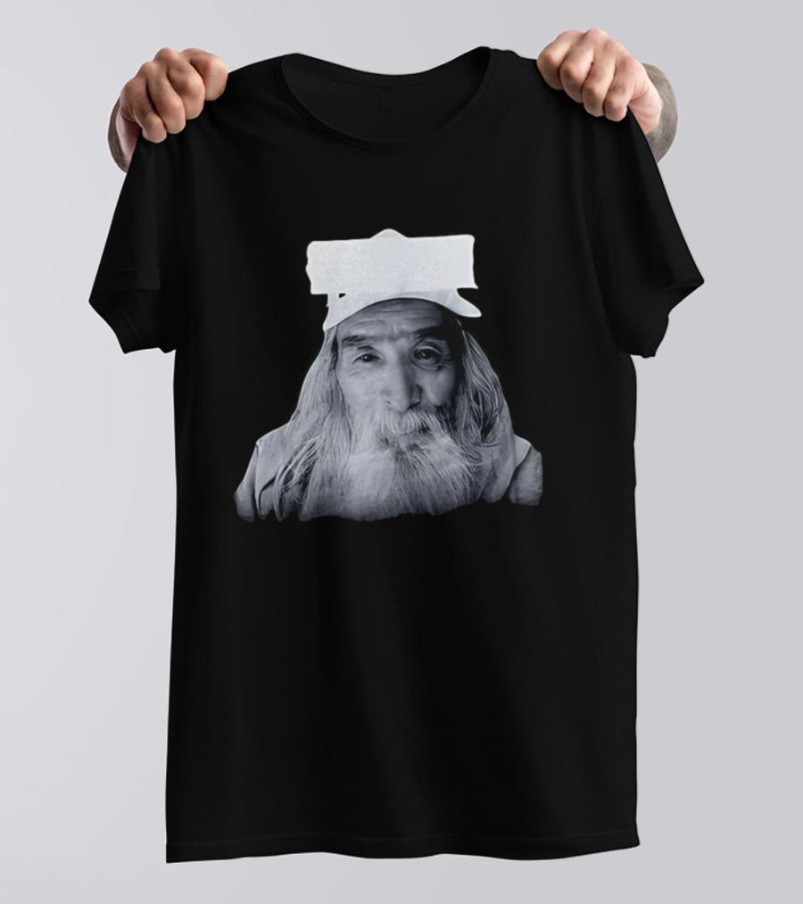 Fujimotosan Fuji Face Iconic Long White Beard And Cap T-Shirt