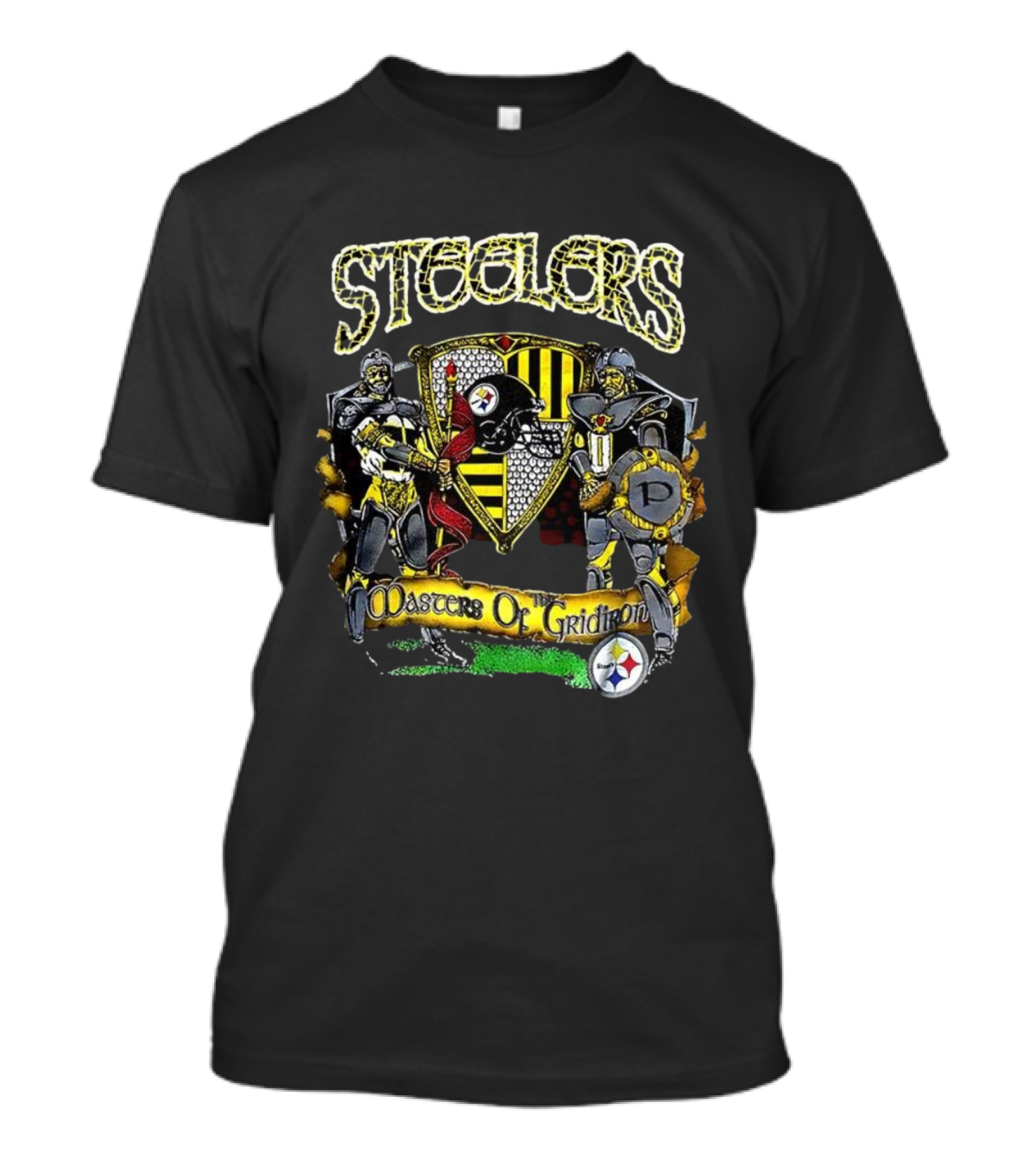 Steelers Masters Of The Gridiron Knights Emblem T-Shirt