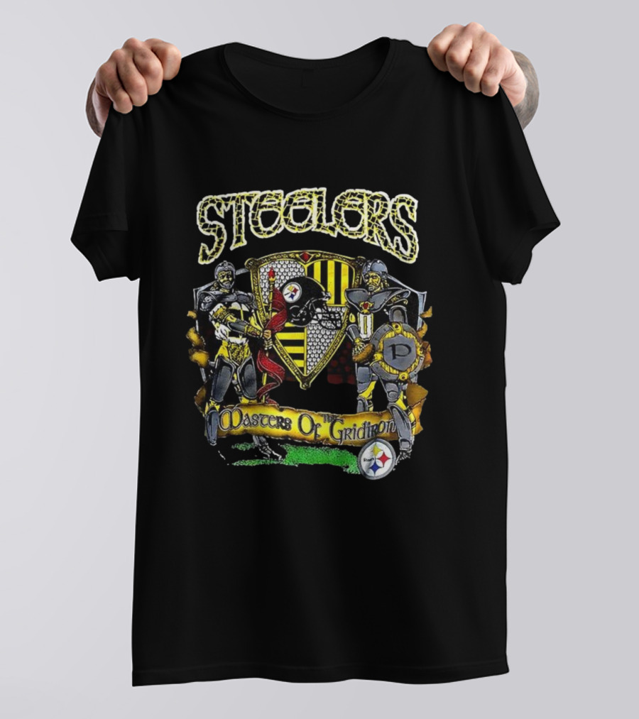 Steelers Masters Of The Gridiron Knights Emblem T-Shirt