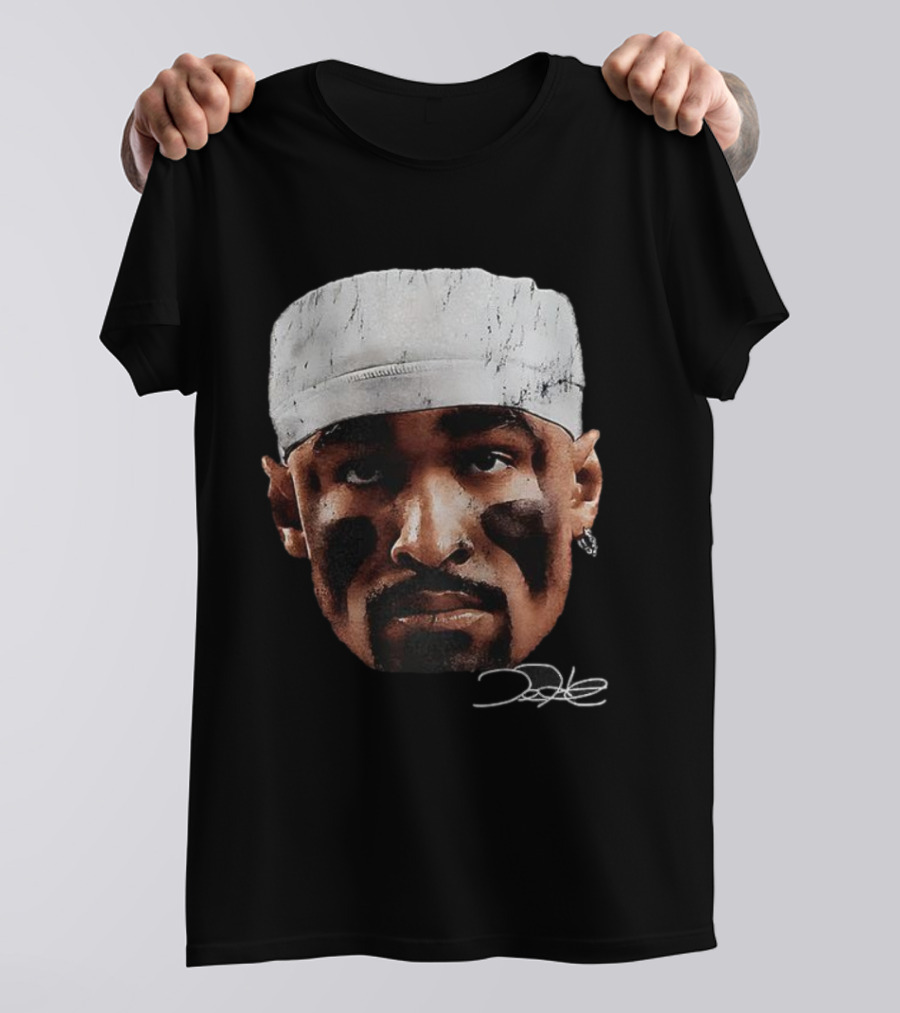 Jalen Hurts Philadelphia Eagles Big Head Signature Vintage Football T-Shirt