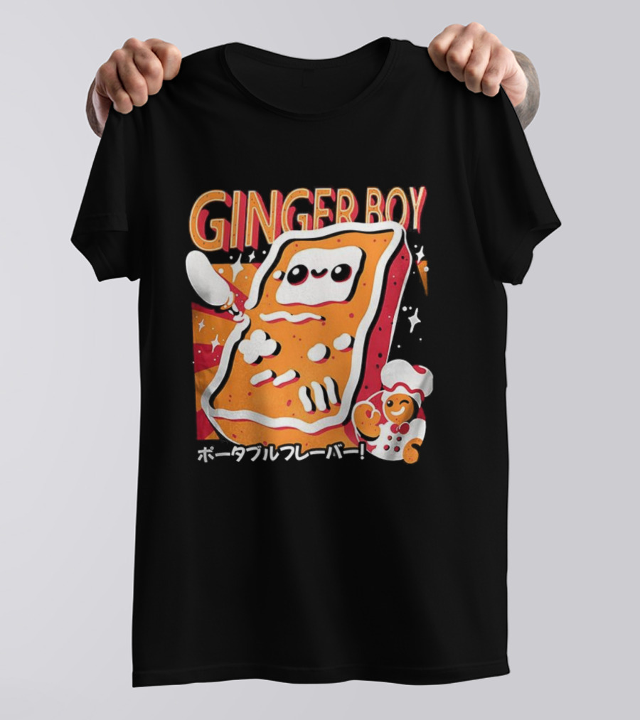 GingerBoy Gingerbread Handheld Game Console Christmas Portable Flavor Chef T-Shirt