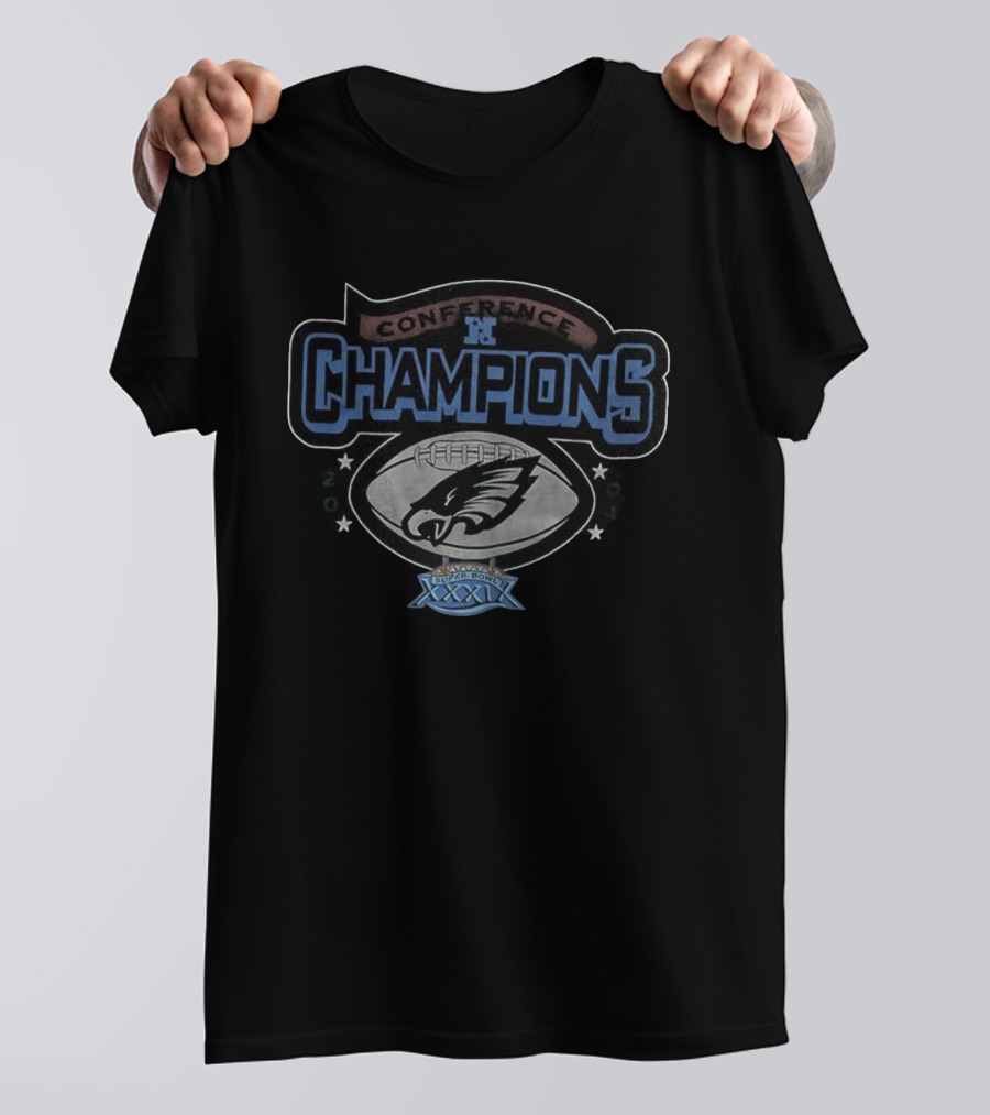 Philadelphia Eagles NFC Champions 2005 Vintage Super Bowl XXXIX T-Shirt