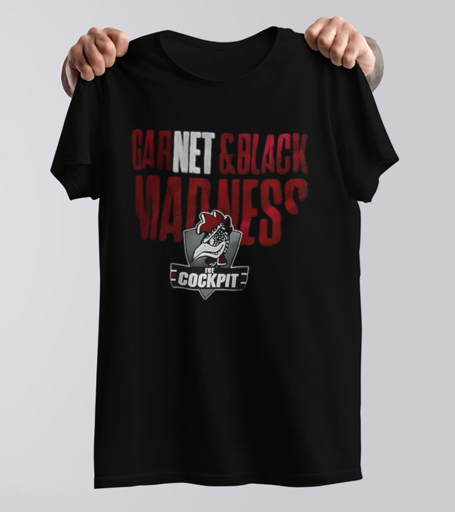 The Cockpit Garnet & Black Madness Logo T-Shirt