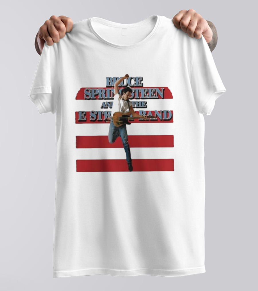 Bruce Springsteen And The E Street Band Born In The U.S.A. Tour 1984-85 Guitar T-Shirt