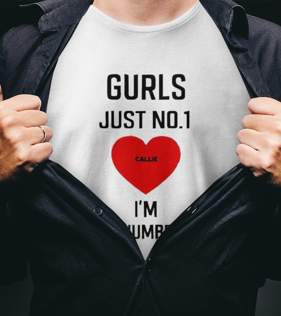 Gurls Just No 1 I'm Your Number One Heart Callie T-Shirt