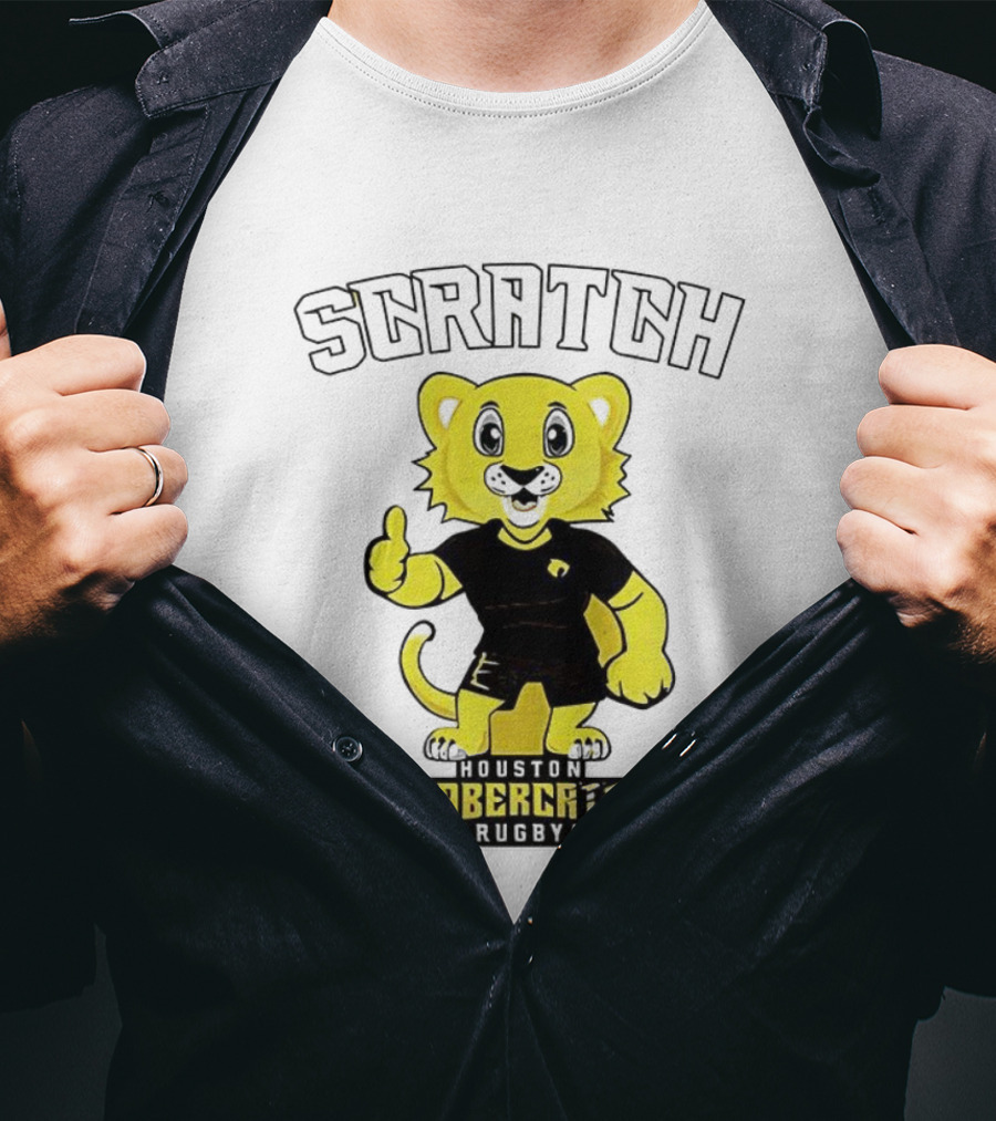 Houston SaberCats Rugby Scratch Mascot T-Shirt