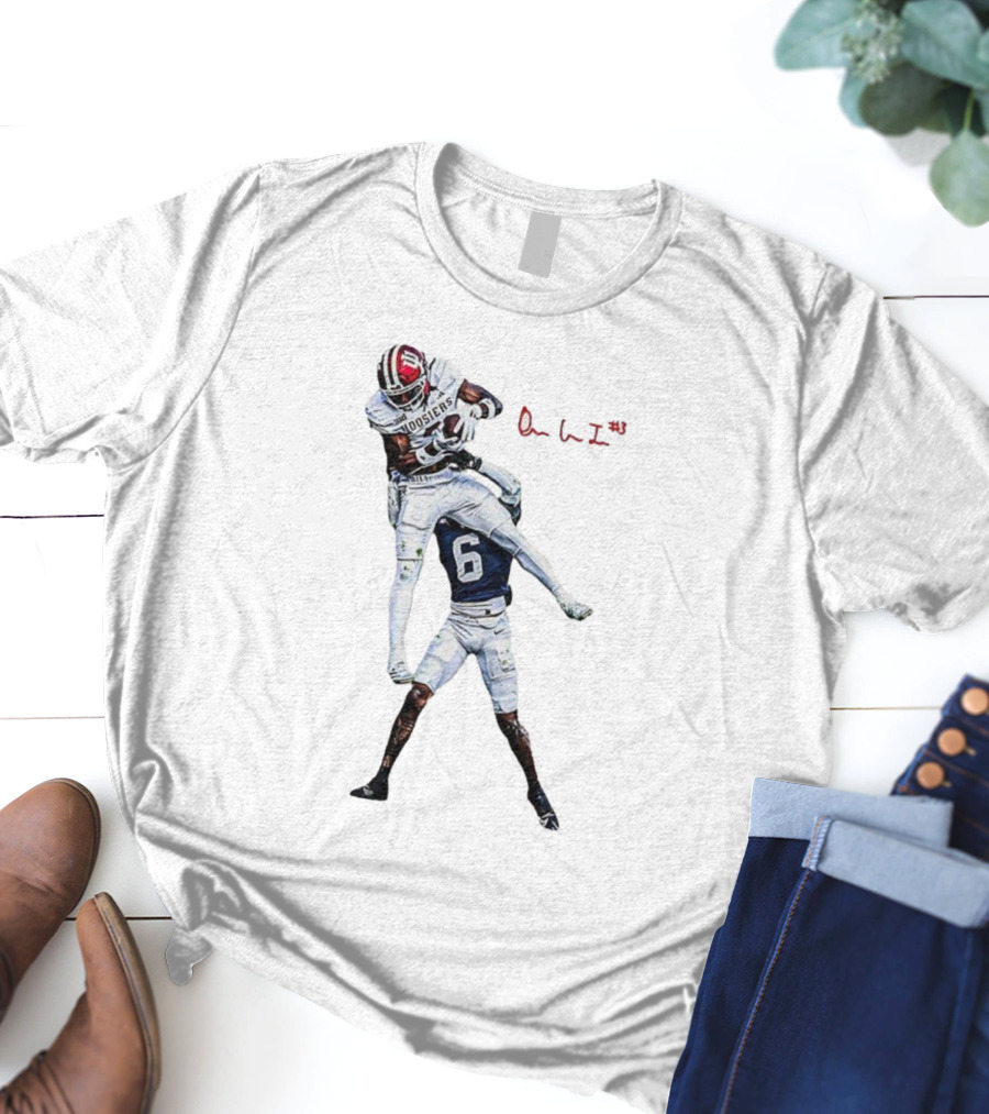 Omar Cooper Jr Indiana Hoosiers Football Catch Moment T-Shirt