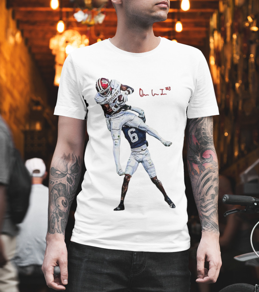 Omar Cooper Jr Indiana Hoosiers Football Catch Moment T-Shirt