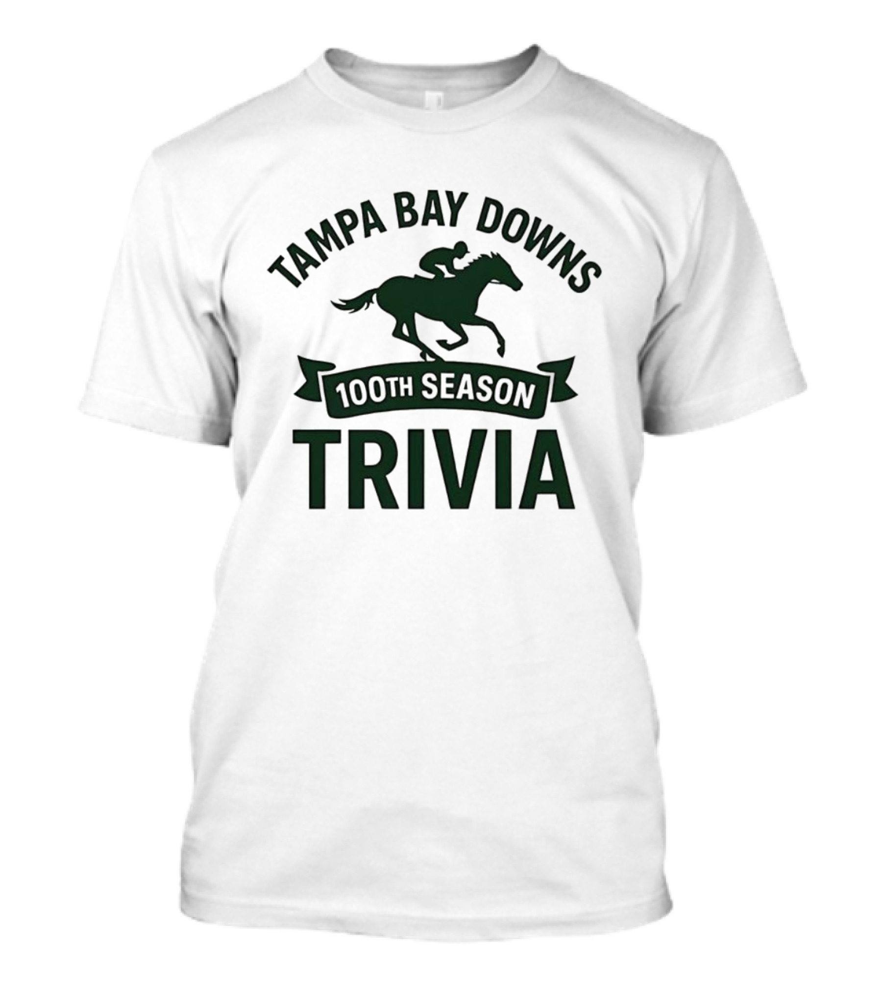 Tampa Bay Downs 100th Season Trivia Horse Racing 2025 T-Shirt