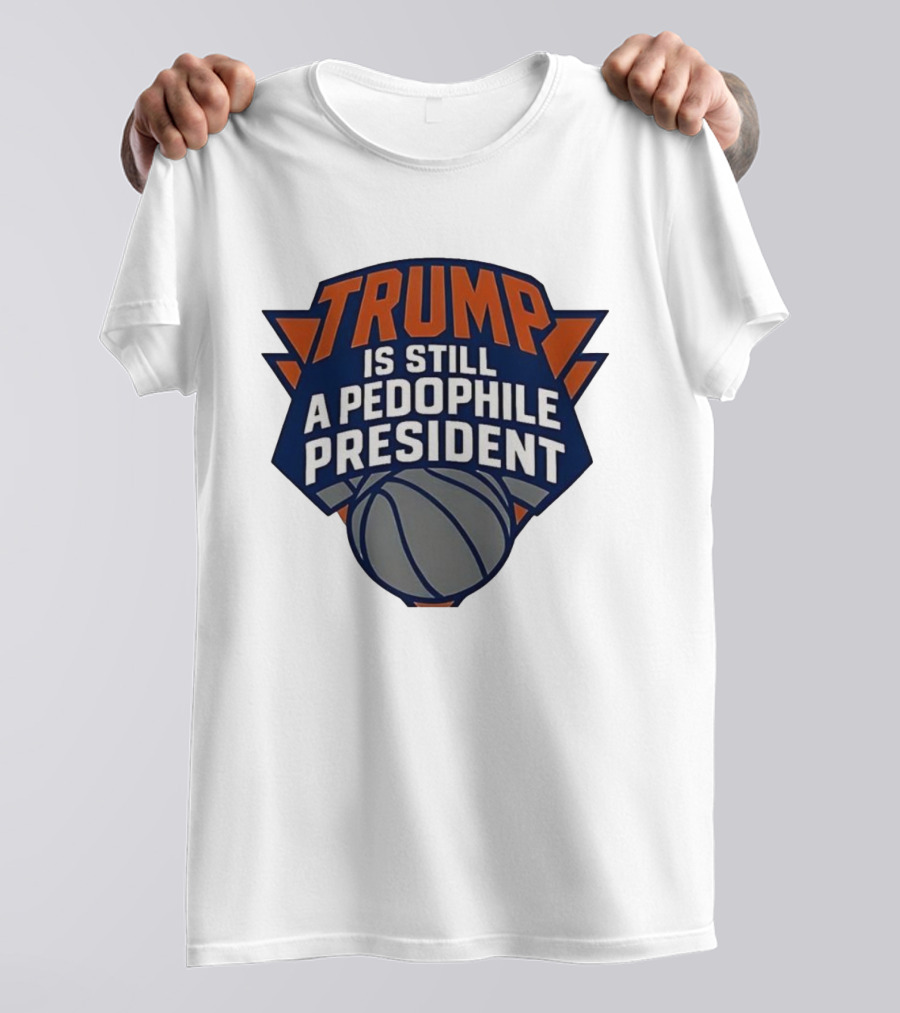 Trump Is Still A Presiden New York Knicks Logo Sarcastic T-Shirt