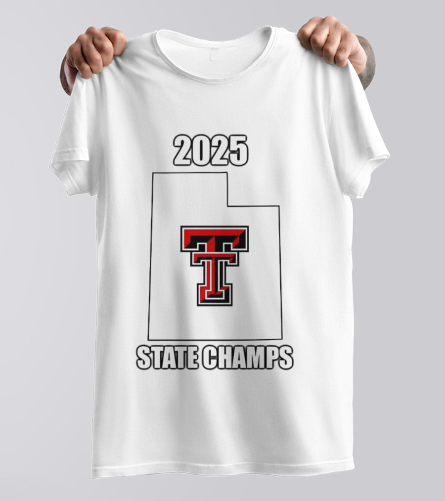 Texas Tech Red Raiders 2025 State Champs Emblem T T-Shirt