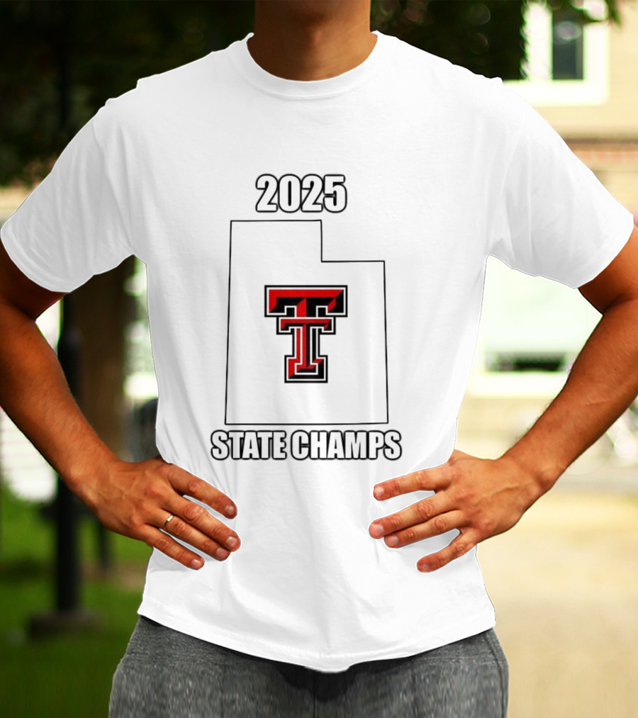 Texas Tech Red Raiders 2025 State Champs Emblem T T-Shirt