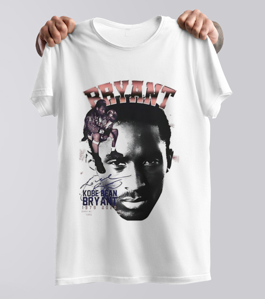 Kobe Bryant Los Angeles Lakers Basketball Vintage Tribute Bryant Signature Retro T-Shirt