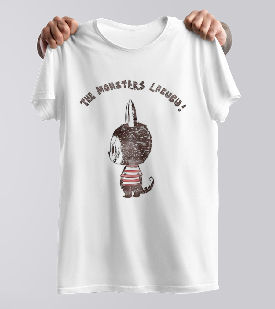 The Monsters Labubu Striped Creature Character T-Shirt