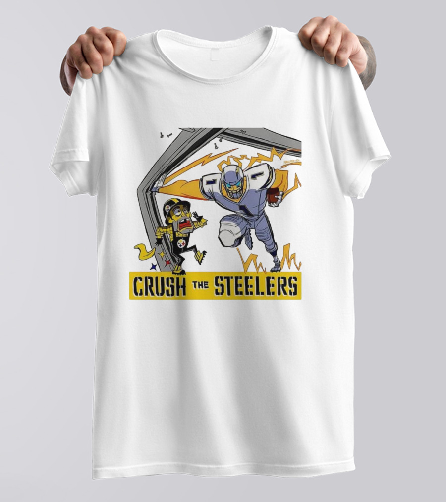 Los Angeles Chargers Vs Pittsburgh Steelers NFL 2025 Crush The Steelers T-Shirt