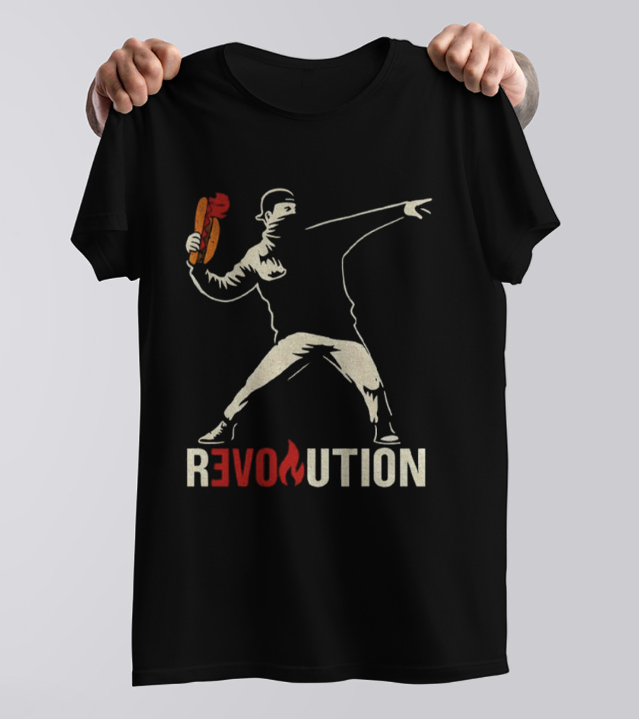 Revolution Sandwich Throwing Guy Washington DC Free Revolution T-Shirt