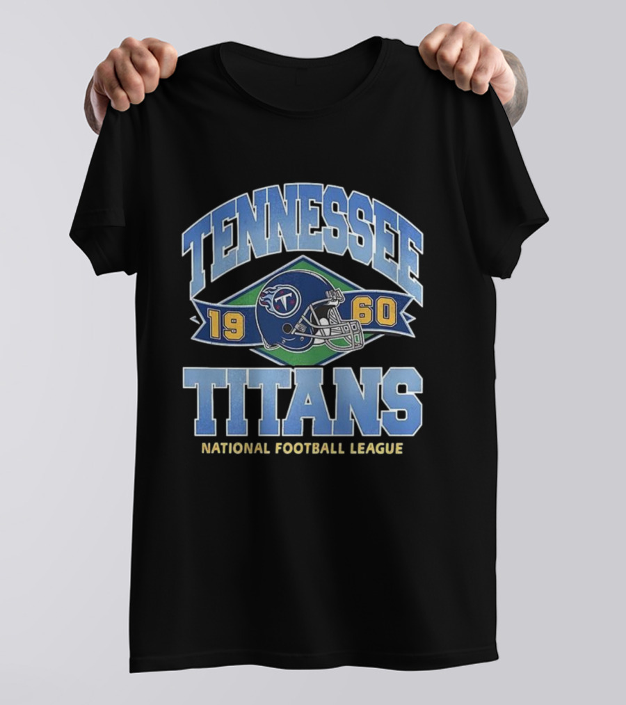 Tennessee Titans 1960 National Football League Helmet Emblem T-Shirt