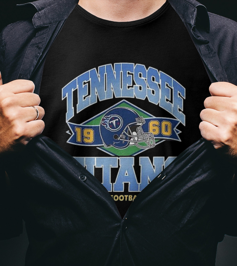 Tennessee Titans 1960 National Football League Helmet Emblem T-Shirt