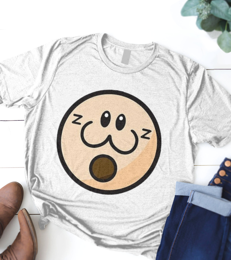 Haminations Sleepy Face Expression ZZZ Cute Cartoon Head T-Shirt