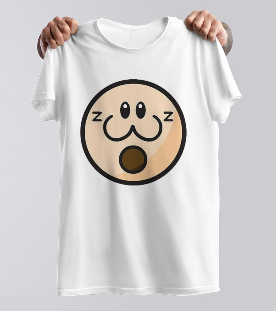 Haminations Sleepy Face Expression ZZZ Cute Cartoon Head T-Shirt