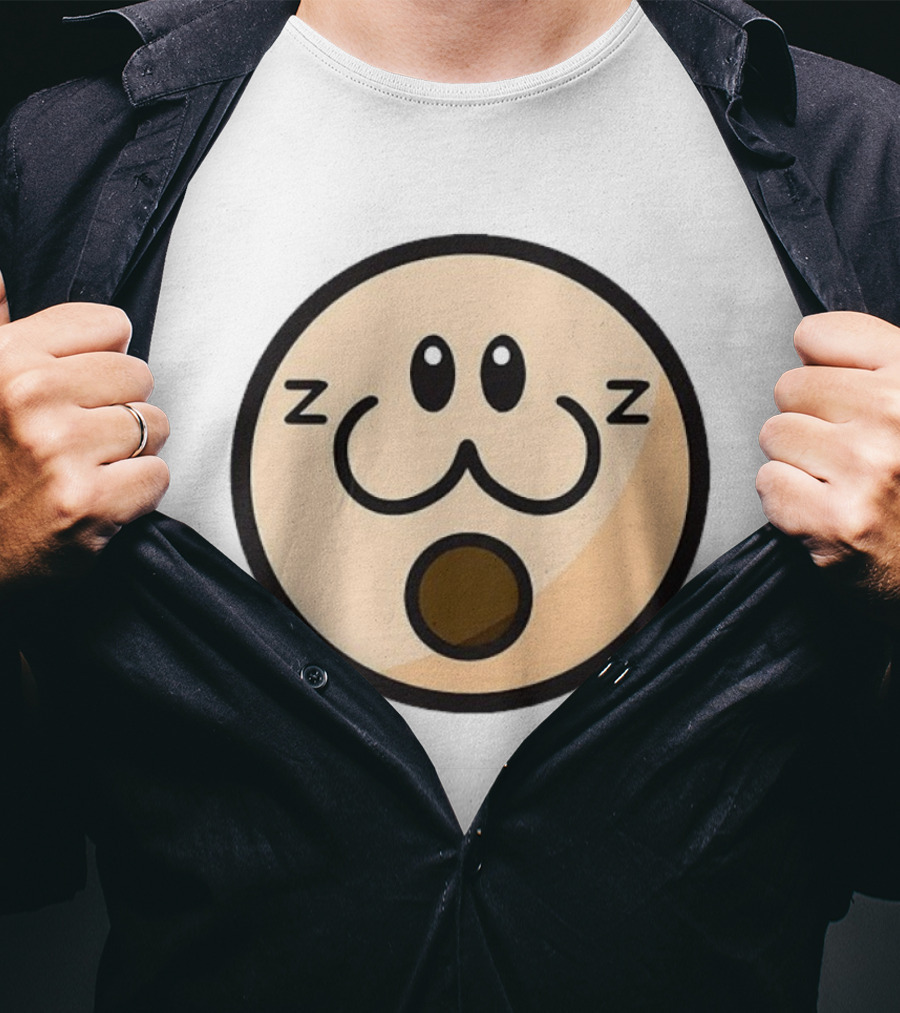 Haminations Sleepy Face Expression ZZZ Cute Cartoon Head T-Shirt