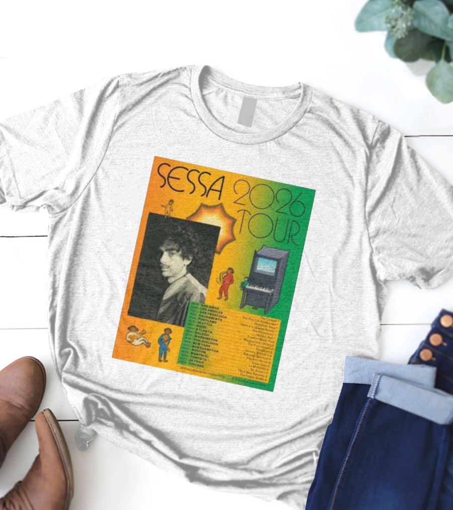Sessa 2026 Tour USA & Canada Dates Featuring San Diego New York Montreal Chicago T-Shirt