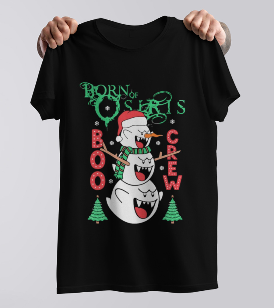 Born Of Osiris Boo Crew Christmas Snowman T-Shirt