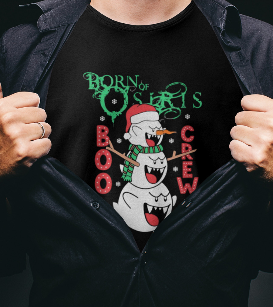 Born Of Osiris Boo Crew Christmas Snowman T-Shirt