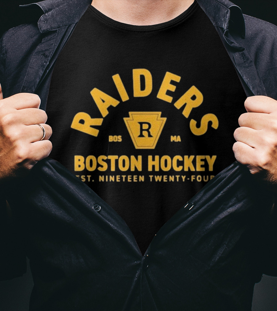 Boston Hockey Raiders BOS MA Est Nineteen Twenty-Four T-Shirt
